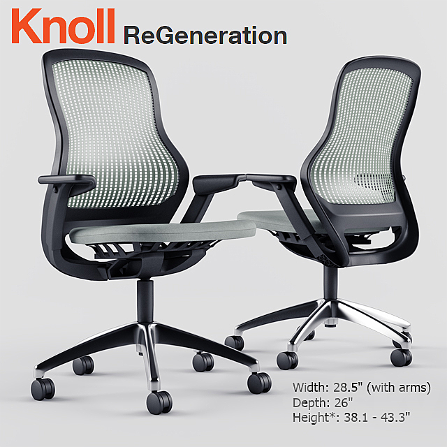 Knoll Chair ReGeneration 3ds Max - thumbnail 1