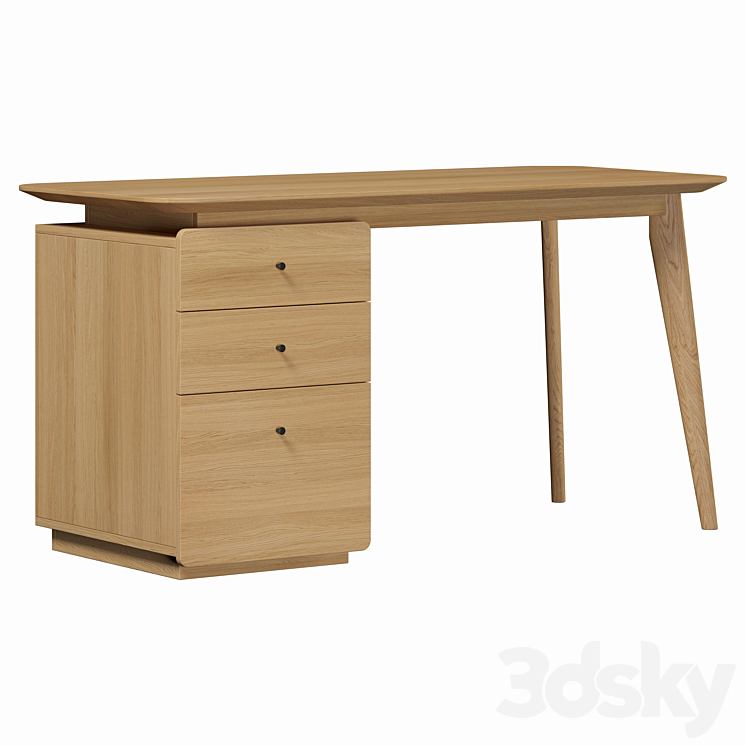 La Redoute Biface writing desk 3DS Max - thumbnail 2