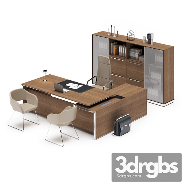 Las eos executive desk 2 3dsmax Download - thumbnail 1