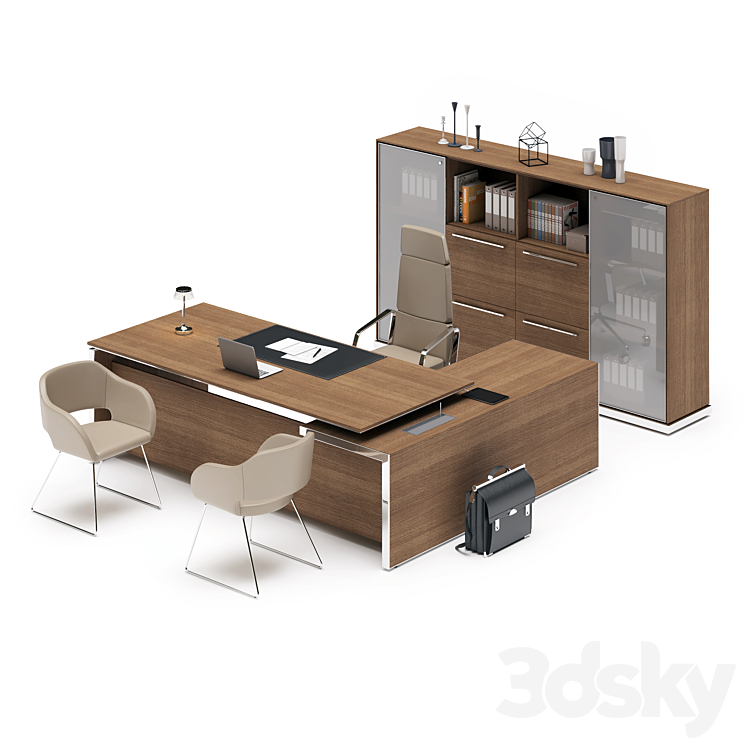 LAS EOS Executive Desk 3DS Max - thumbnail 1