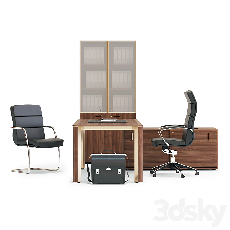 LAS LULIO Executive Desk 3DS Max - thumbnail 2