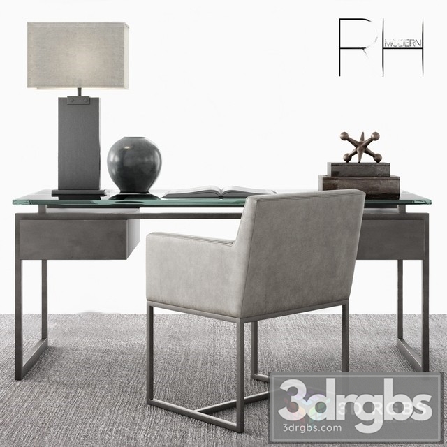 Likon RH Latour Desk Set 3dsmax Download - thumbnail 1