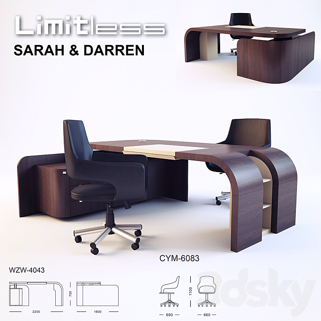 limitless sarah & darren 3ds Max - thumbnail 1