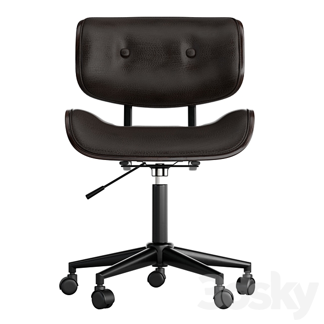 Lombardi Adjustable Desk Chair 3DS Max Model - thumbnail 3