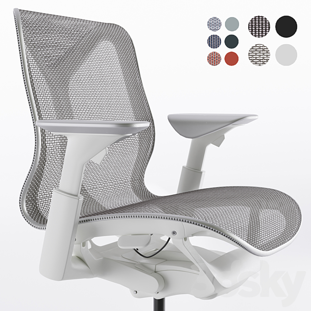 Low-Back Cosm Chair by Herman Miller 3DS Max Model - thumbnail 2