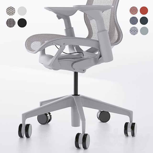 Low-Back Cosm Chair by Herman Miller 3DS Max Model - thumbnail 3