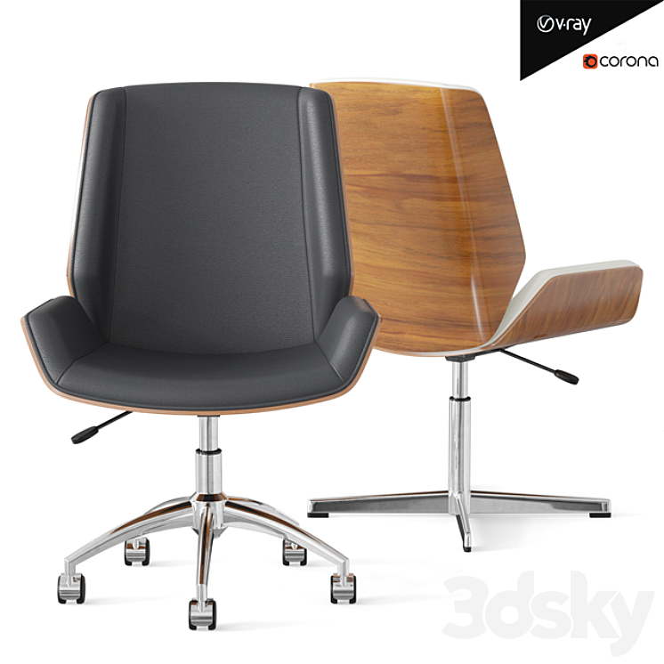 LUS101 Office Chair 3DS Max - thumbnail 1