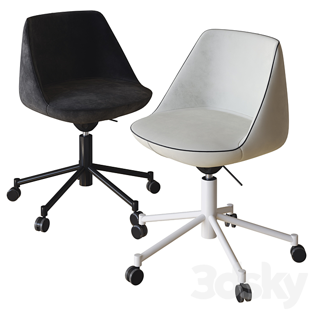 magnum office chair by sancal 3DS Max Model - thumbnail 2