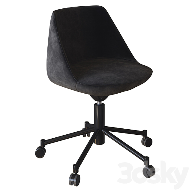 magnum office chair by sancal 3DS Max Model - thumbnail 4