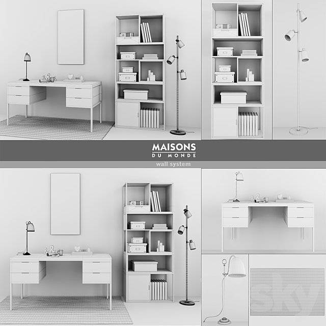 Maisons du Monde | set 4 3DSMax File - thumbnail 3