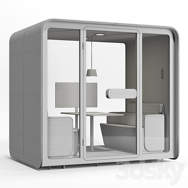 Martela Podbooth Meeting 3DSMax File - thumbnail 4