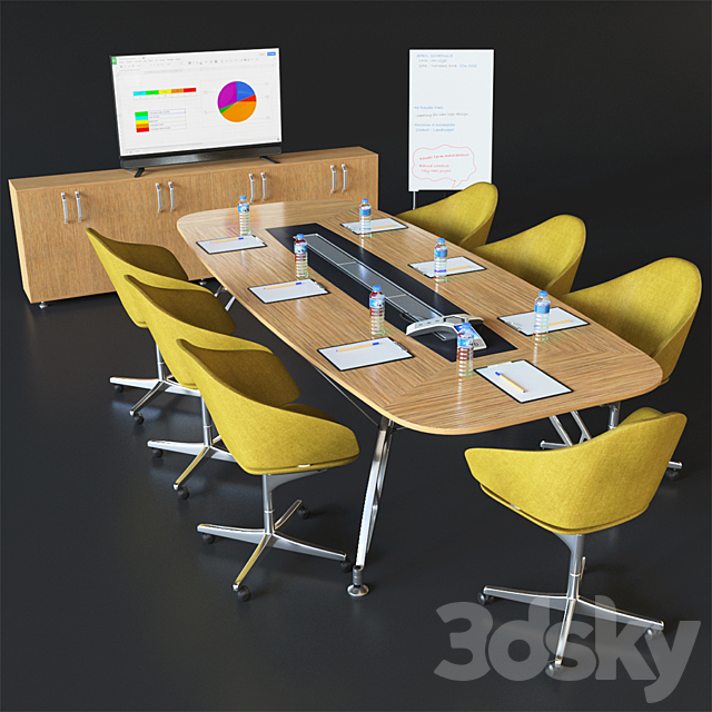 Meeting Room 3dsMax Model - thumbnail 1