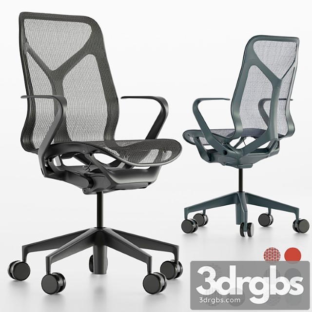 Mid-back cosm chair by herman miller 2 3dsmax Download - thumbnail 1