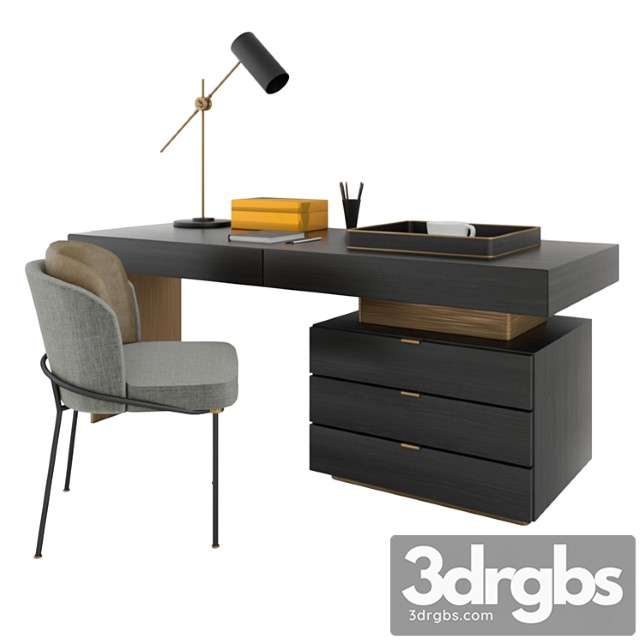 Minotti carson writing table_2 2 3dsmax Download - thumbnail 1