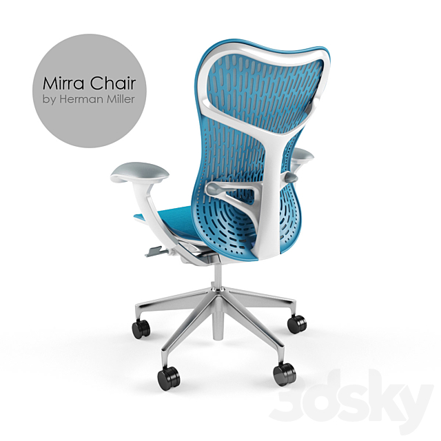 Mirra Office Chair 3DS Max Model - thumbnail 2