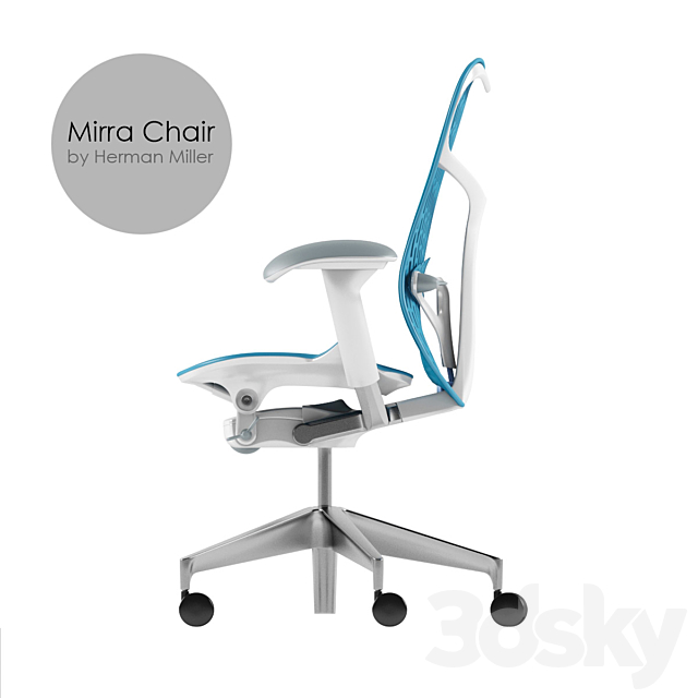 Mirra Office Chair 3DS Max Model - thumbnail 3