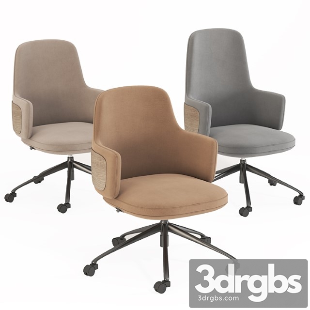 Modern office chair 001 (3 size) 2 3dsmax Download - thumbnail 1