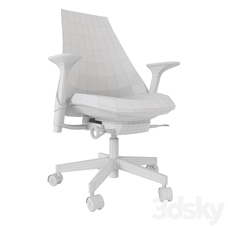 Nemschoff Sayl Chair 3DS Max Model - thumbnail 2