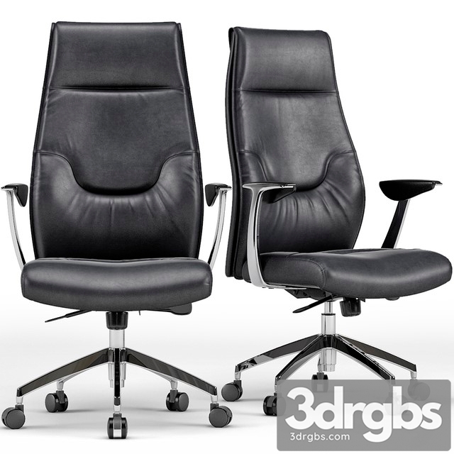 New York High Back Office Chair 3dsmax Download - thumbnail 1