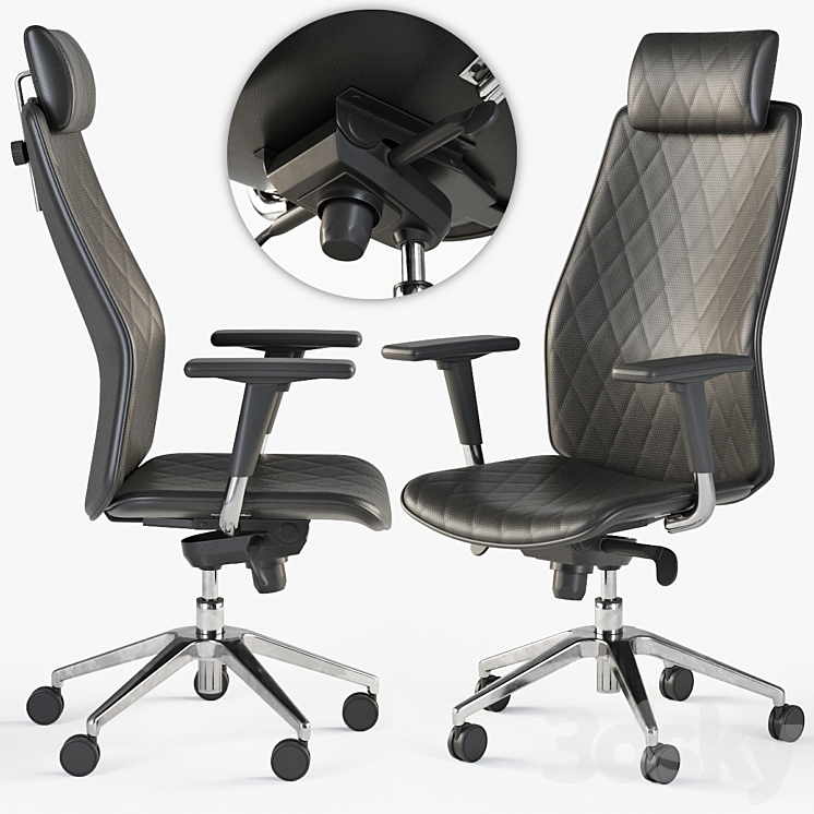 Nowy Styl Solo Office chair 3DS Max - thumbnail 1