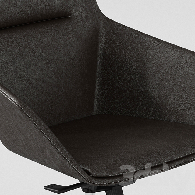 Office arm chair 3DSMax File - thumbnail 4