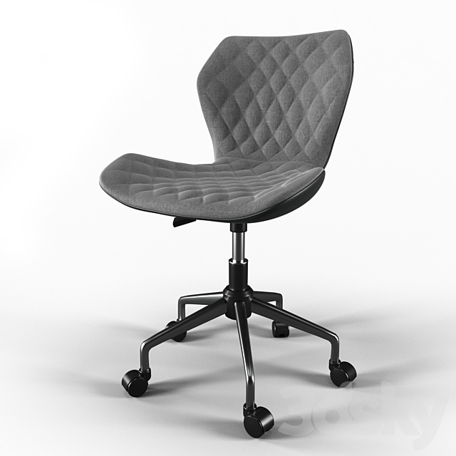 Office Chair 13 – Deluxe Modern Office Armless Task Chair 3ds Max - thumbnail 1