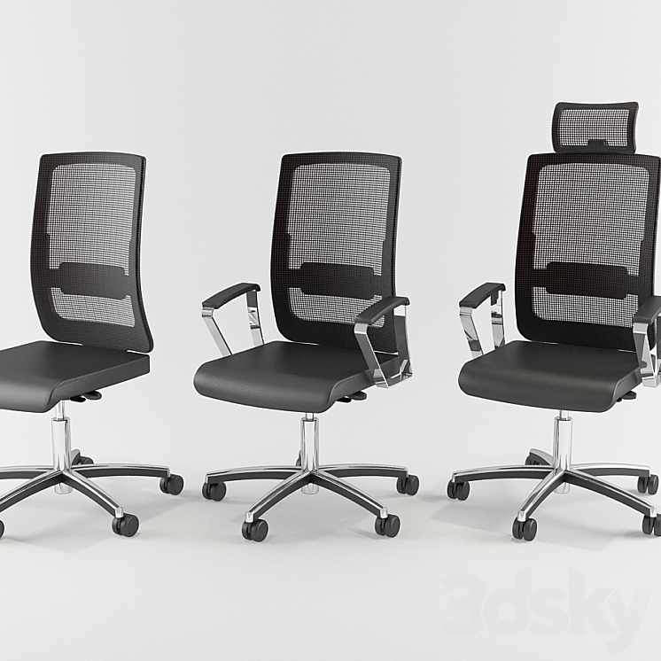 Office chair 3DS Max - thumbnail 1