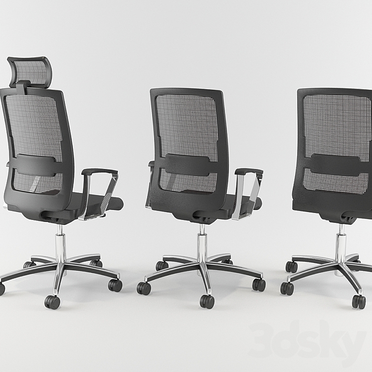 Office chair 3DS Max - thumbnail 2