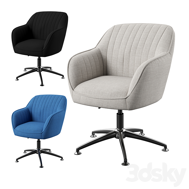 Office  chair 3DS Max - thumbnail 1