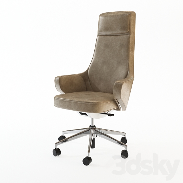 office chair 3ds Max - thumbnail 1