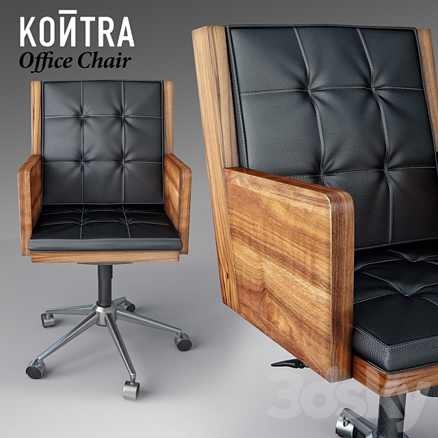 Office Chair 3ds Max - thumbnail 1