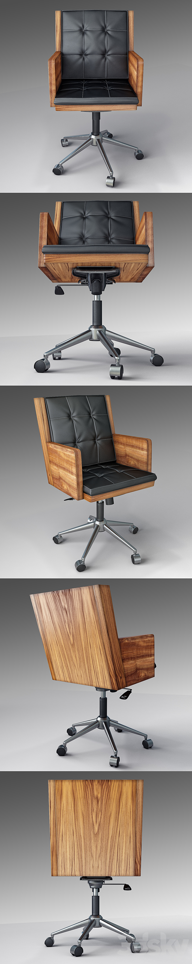 Office Chair 3ds Max - thumbnail 2