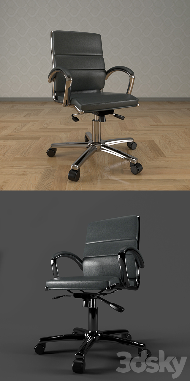 Office chair – 6 3DS Max Model - thumbnail 2