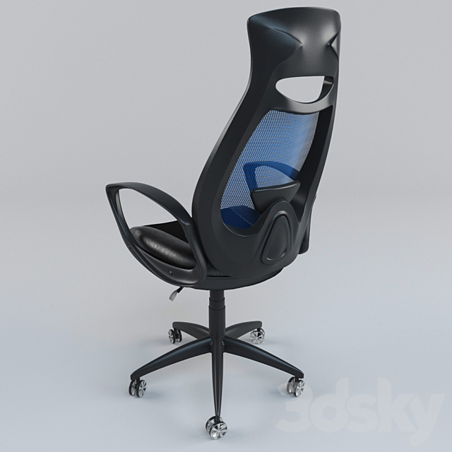 office chair 6060 3DS Max Model - thumbnail 2