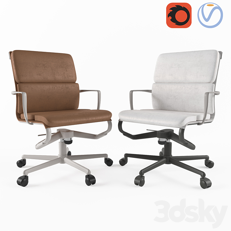 Office Chair Alias Rollingframe 3DS Max - thumbnail 1