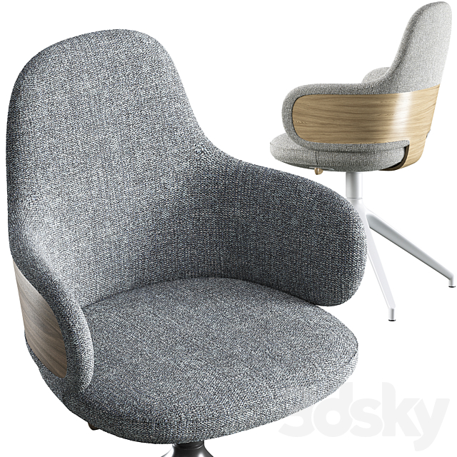 Office chair Alki Lan 3DSMax File - thumbnail 4