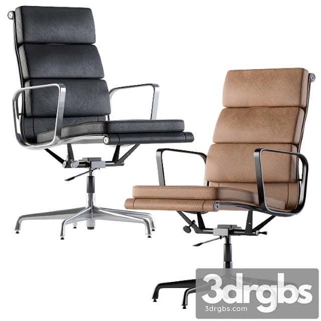 Office chair boss leather 2 3dsmax Download - thumbnail 1