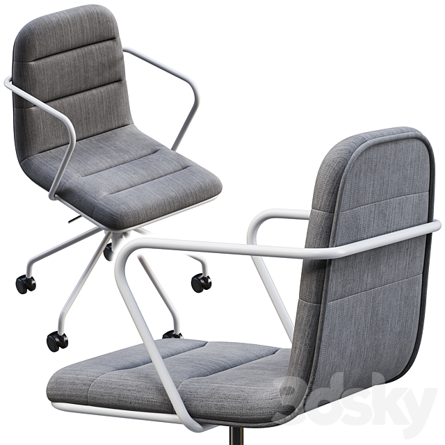 Office chair Botta by La Redoute 3ds Max - thumbnail 3