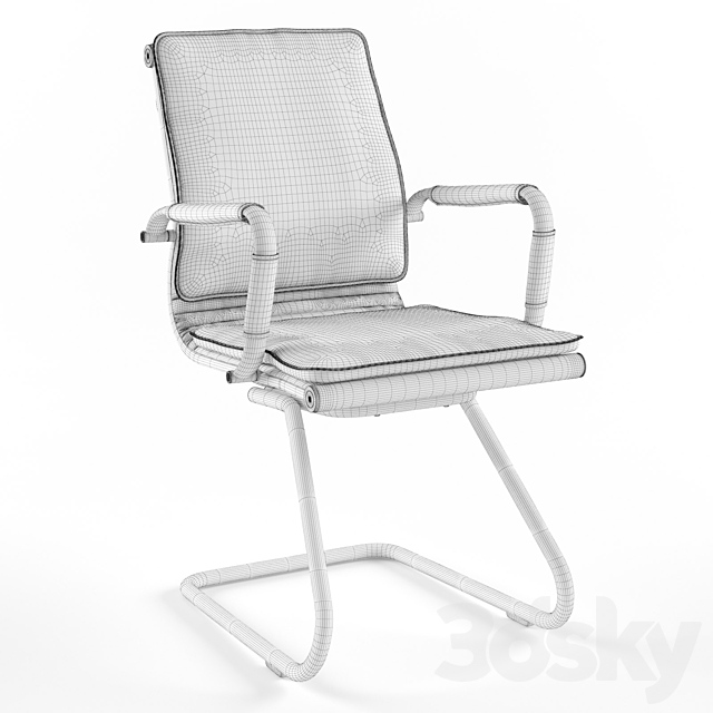 Office chair Bureaucrat (Bureaucrat) 3DS Max Model - thumbnail 3