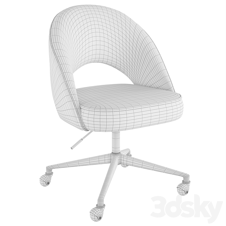 Office Chair Delta 3DS Max Model - thumbnail 2