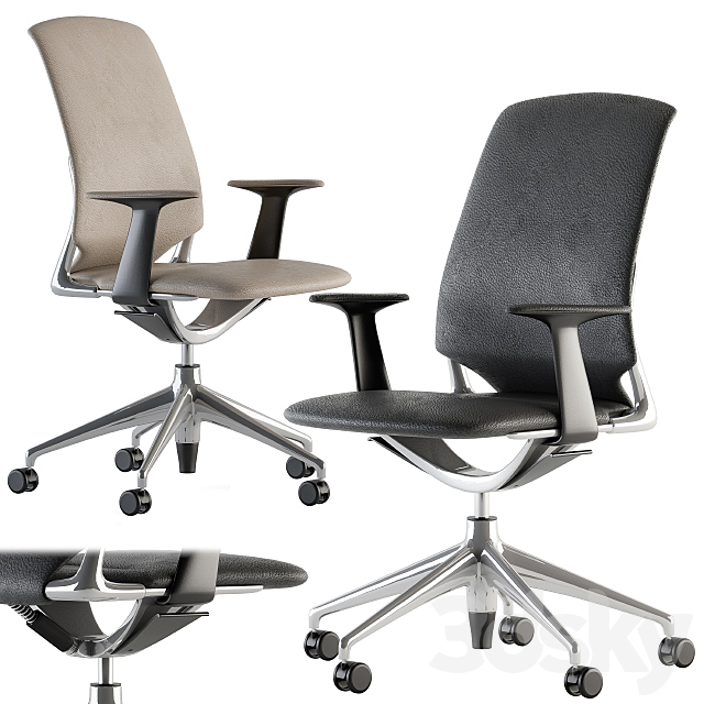 Office Chair Formal Style 3DS Max Model - thumbnail 2