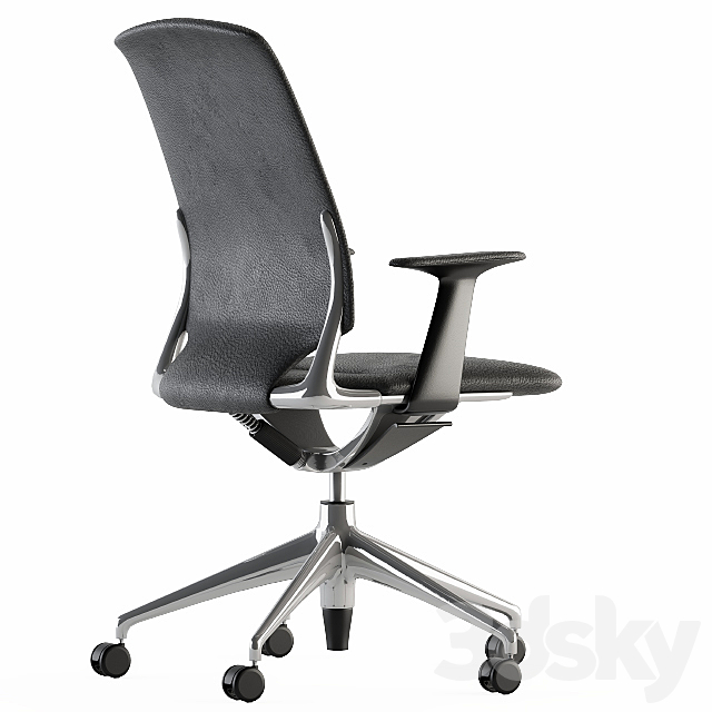 Office Chair Formal Style 3DS Max Model - thumbnail 4