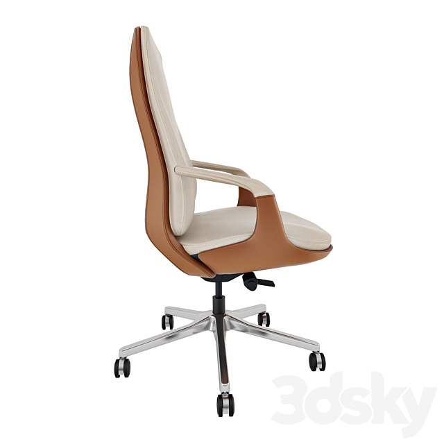 Office chair GW-1806B 3DS Max Model - thumbnail 2