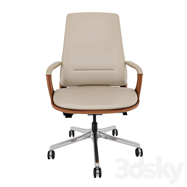 Office chair GW-1806B 3DS Max Model - thumbnail 4