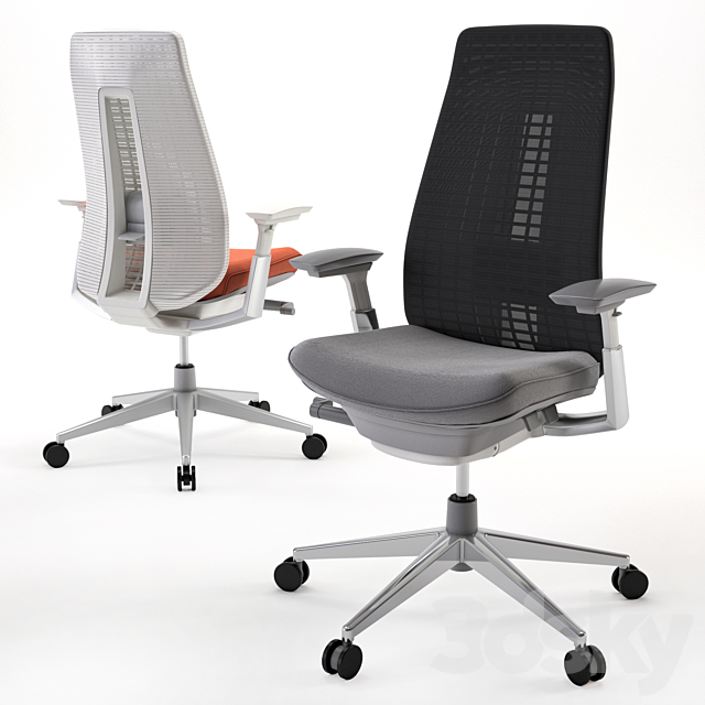 Office chair Haworth Fern 3ds Max - thumbnail 1