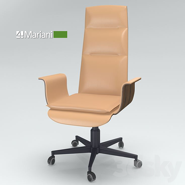 Office chair i4 Mariani Wing 3ds Max - thumbnail 1