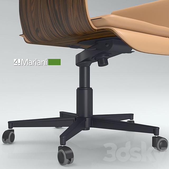 Office chair i4 Mariani Wing 3ds Max - thumbnail 2