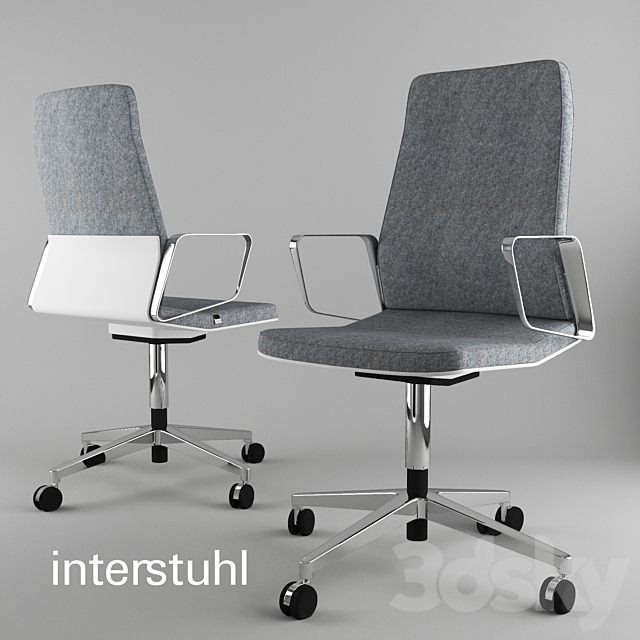 Office chair interstuhl 3DS Max Model - thumbnail 1