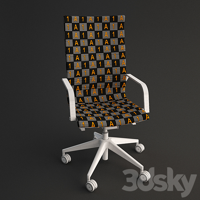 Office Chair – Kastel Kruna 3DS Max Model - thumbnail 2