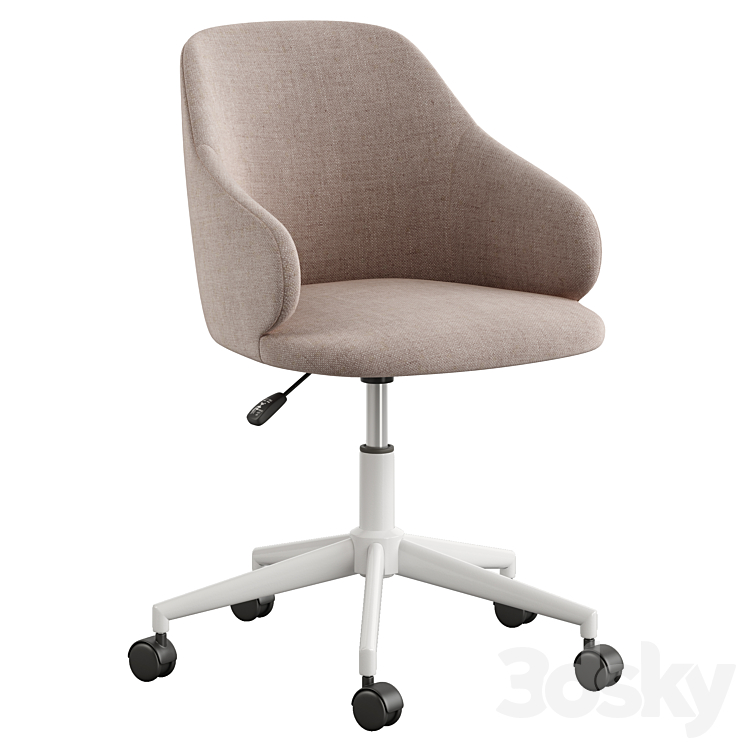 Office chair La Forma (ex Julia Grup) Einara 3DS Max Model - thumbnail 2